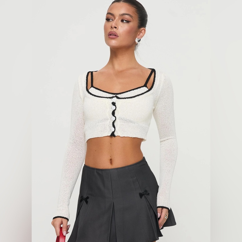 Princess Polly Chacklie Two-Piece Top Cream